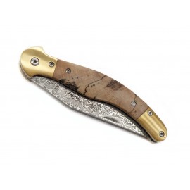 Fejesgörbe Betyár damaszk - Stabilizált gombás bükkfa