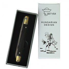 Betyár Szalonnázó bicska olajfa markolattal – 107 mm S44002 acélpenge, 82 g könnyű súly